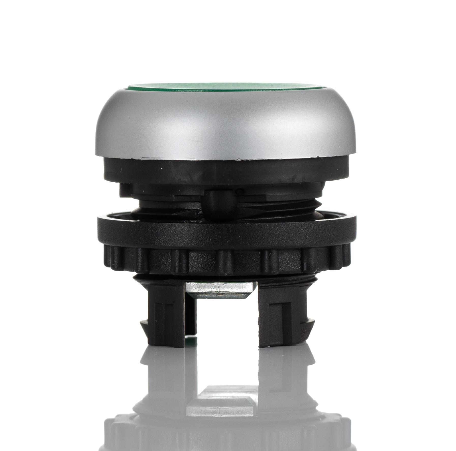 Eaton M22 Series Green Illuminated Momentary Push Button Head, 22mm Cutout, IP67