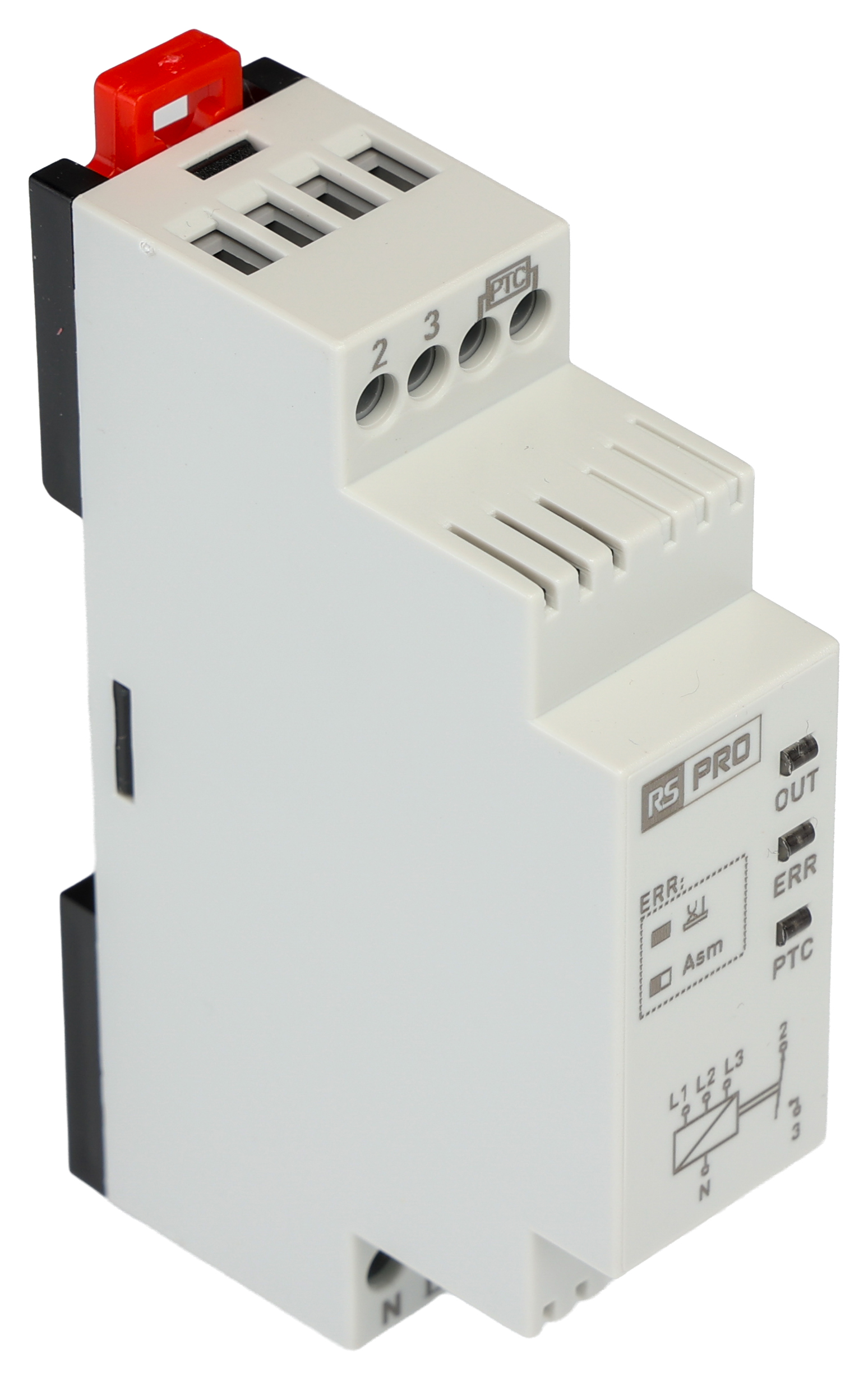 RS PRO Phase Monitoring Relay, Three Phase, 150 → 260V ac, DIN Rail