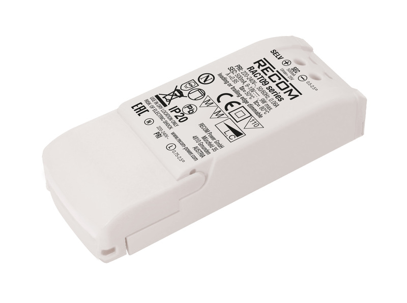 Recom LED Driver, 9 → 18V dc Output, 9W Output, 500mA Output, Constant Current Dimmable