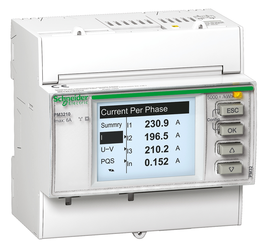 Schneider Electric 1, 3 Phase LCD Energy Meter