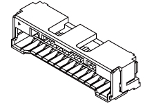Molex CLIK-Mate Series Right Angle Surface Mount PCB Socket, 10-Contact, 1-Row, 1.5mm Pitch, Crimp Termination