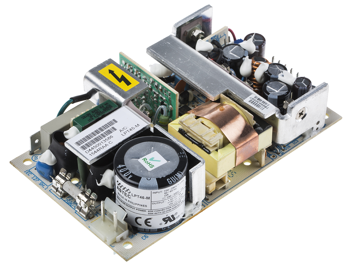 Artesyn Switching Power Supply, LPS45-M, 24V dc, 2.3A, 40W, 1 Output, 120 → 300 V dc, 85 → 264 V ac Input