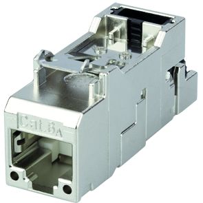 Telegartner AMJ-S Series Plug Ethernet Connector, Keystone Mount, Cat6a 1 Port 1 -Way