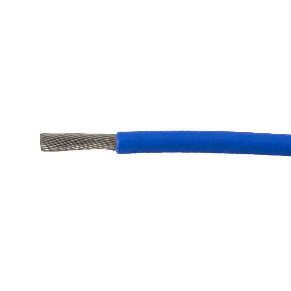 Alpha Wire Ecogen Ecowire Metric Series Blue 0.75 mm² Hook Up Wire, 18 AWG, 42/0.16 mm², 100m, Polyphenylene Ether