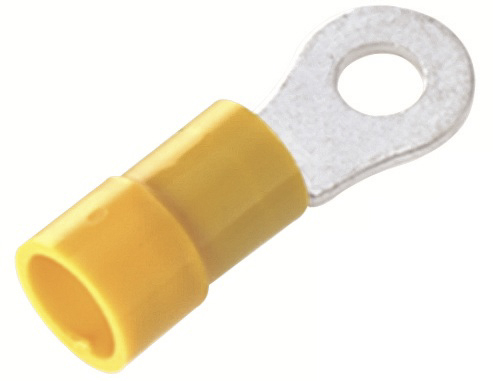 RS PRO Insulated Ring Terminal, 5.3mm Stud Size, 4mm² to 6mm² Wire Size, Yellow