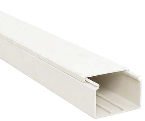 Planet-Wattohm Viadis White Industrial Trunking - Closed Slot, W150 mm x D60mm, L2m, PVC