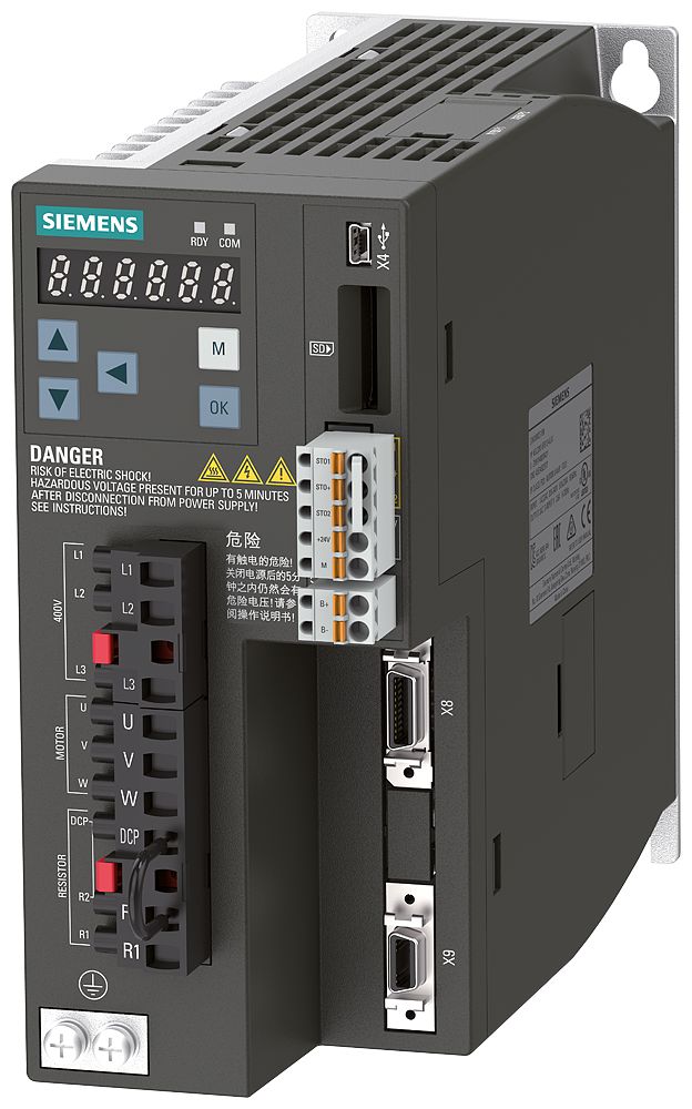 Siemens 0.75 kW Servo Drive, 380/480 V, 3 Phase, 6.3 A