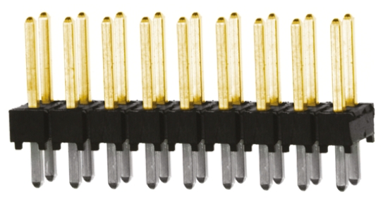 Samtec TSW Series Straight Through Hole Pin Header, 18 Contact(s), 2.54 mm Pitch, 2 Row, Unshrouded