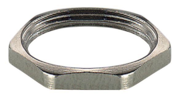 Capri, Nickel Plated Stainless Steel Lock Nut, PG29