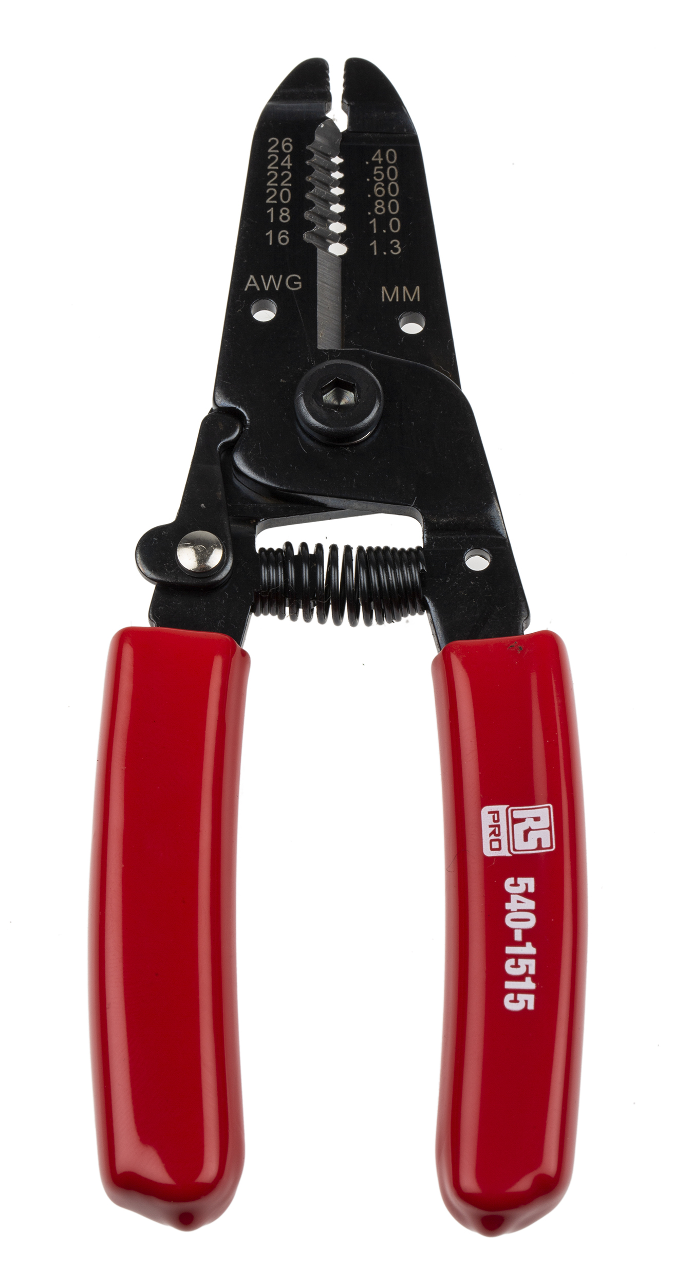 RS PRO Wire Stripper, 0.4mm Min, 1.3mm Max, 155 mm Overall