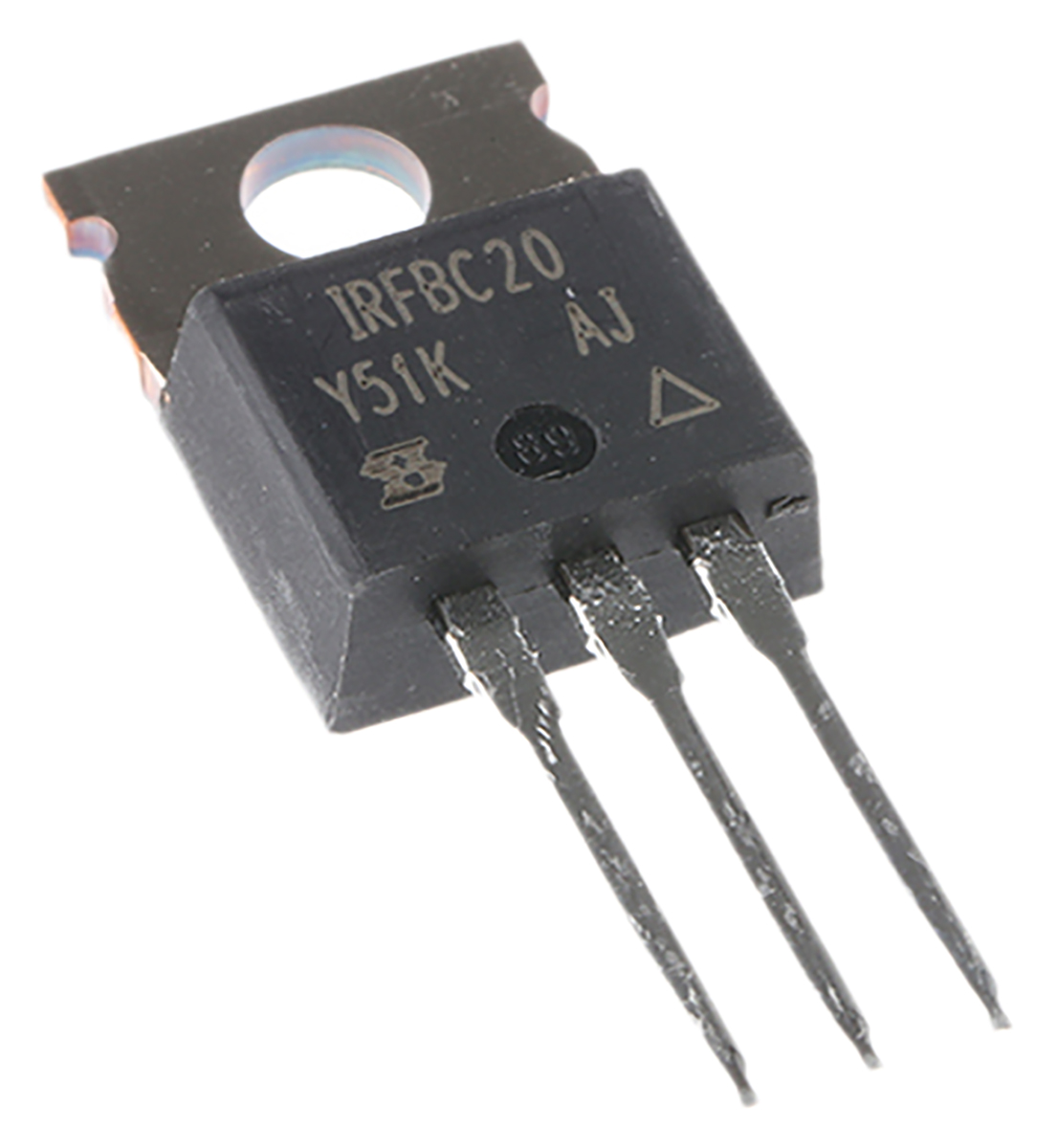 Vishay IRFBC Type N-Channel MOSFET, 2.2 A, 600 V Enhancement, 3-Pin TO-220