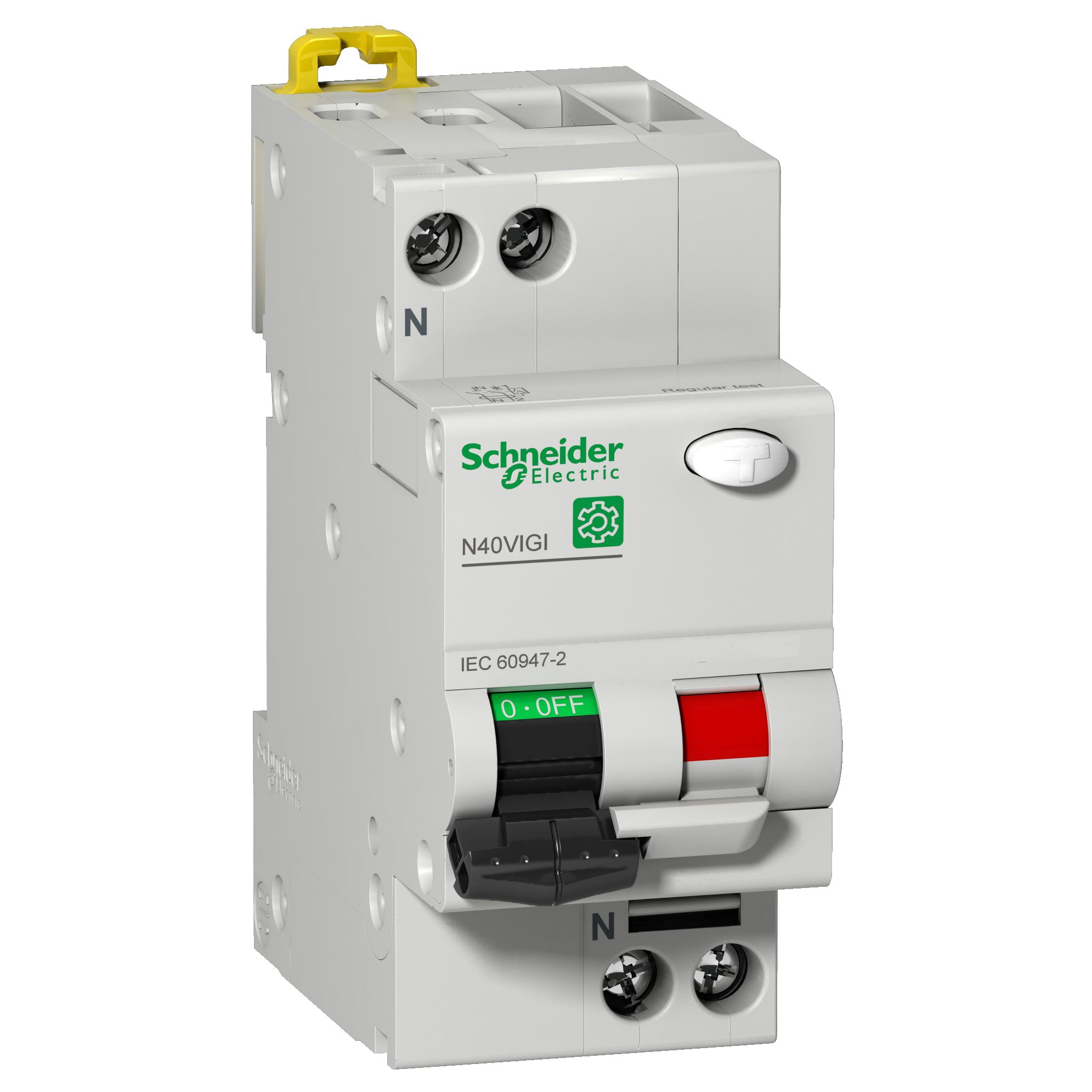 Schneider Electric RCBO, 6A Current Rating, 1P Poles, 30mA Trip Sensitivity, Type C, Multi 9 Range