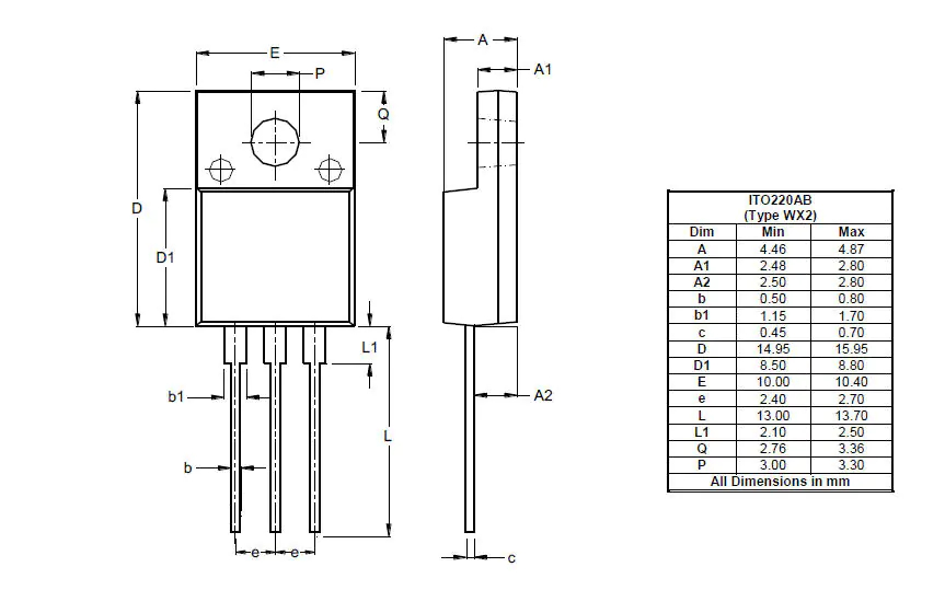 DiodesZetex 200 V Rectifier & Schottky Diode 3-Pin ITO-220AB STPS1620