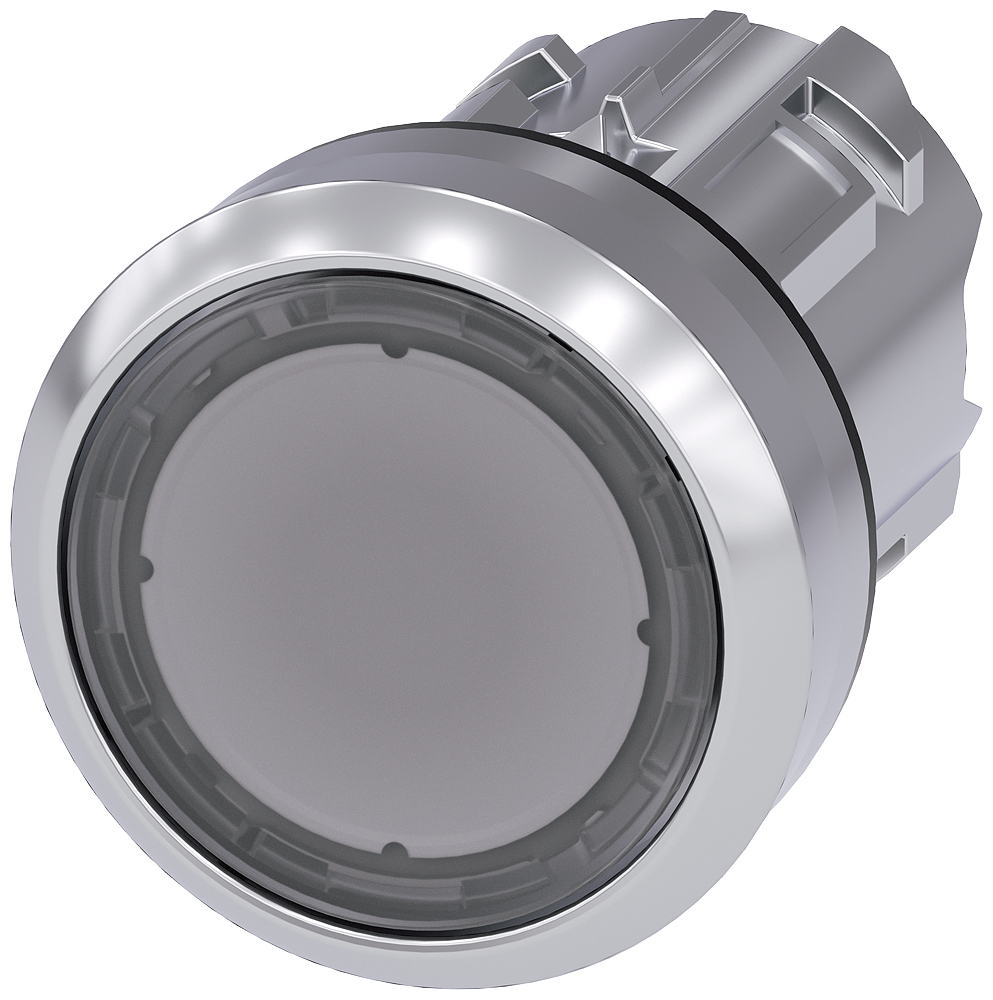 Siemens SIRIUS ACT 3SU10 Series Clear Latching Push Button, 22mm Cutout, IP66, IP67, IP69K
