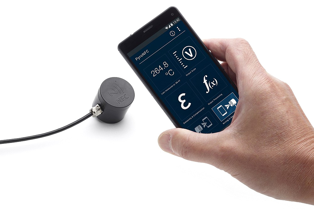 Calex PN151-K Type K Thermocouple NFC  IR Temperature Sensor, 1m Cable, 0°C to +1000°C