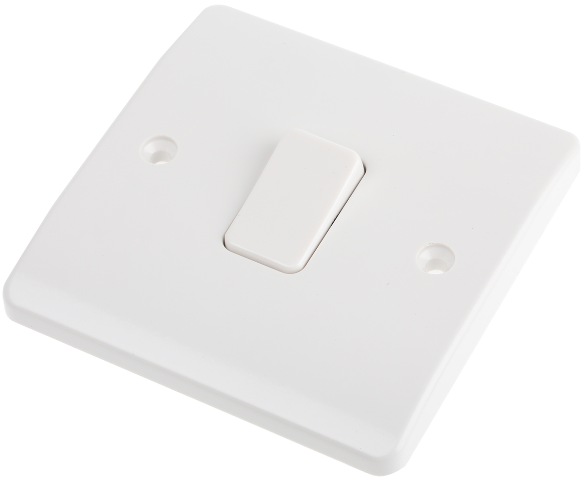 MK Electric Rocker Light Switch, 1 Way, 1 Gang, K48