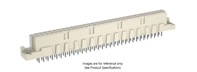 ERNI STVB 64 Way 2.54mm Pitch, Type B Class C2, 2 Row, Vertical DIN 41612 Connector, Socket