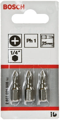 Bosch Phillips Screwdriver Bit, PH1 Tip