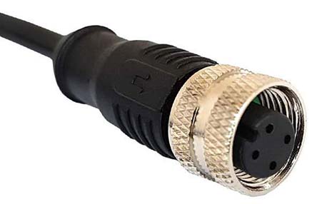 Bulgin Female 5 way M12 to 4 way Free End Sensor Actuator Cable, 1 m