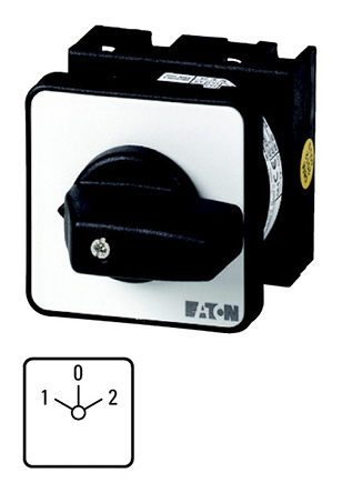 Eaton, 4PST 3 Position 60° Changeover Cam Switch, 690V ac, 20A, Rotary Actuator