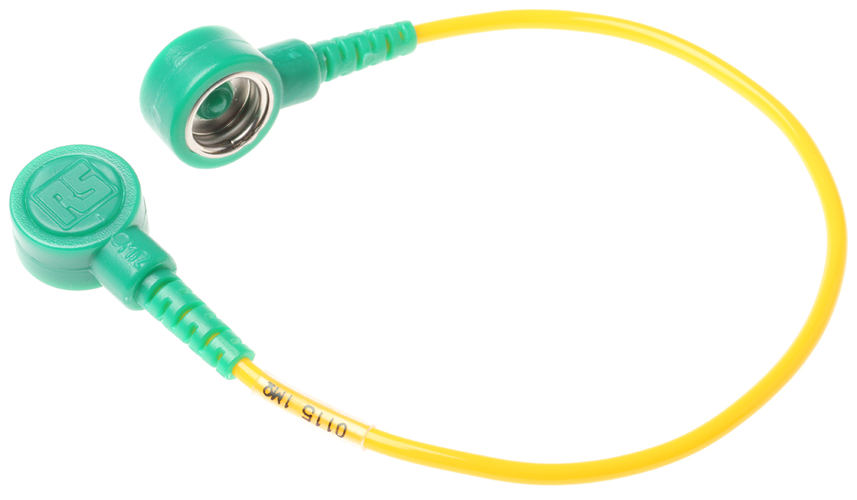 RS PRO ESD Grounding Cord With 10 mm Socket