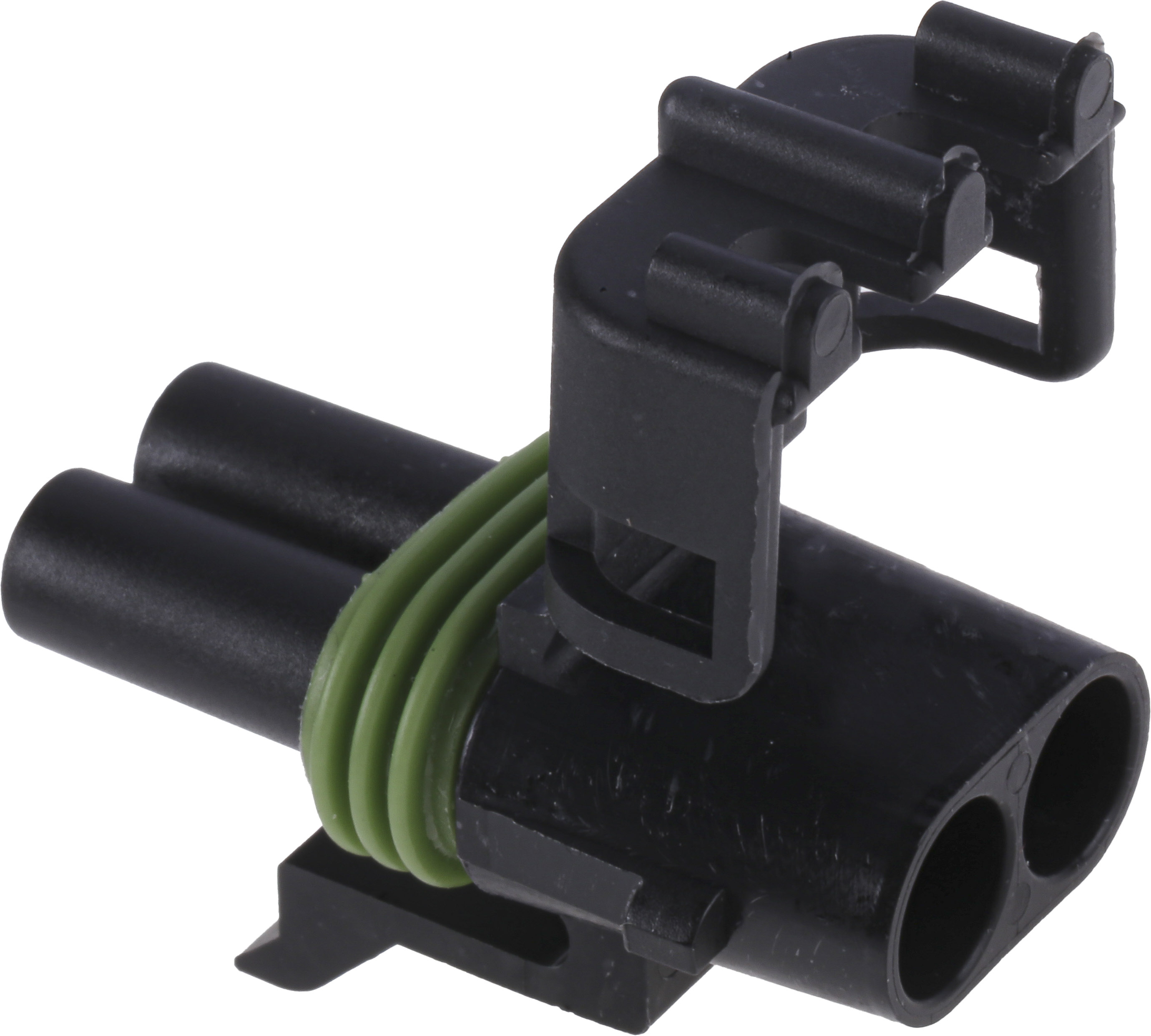 Delphi, Weather-Pack Automotive Connector Socket Black Cable Mount 2 Way, Crimp Termination 12015792