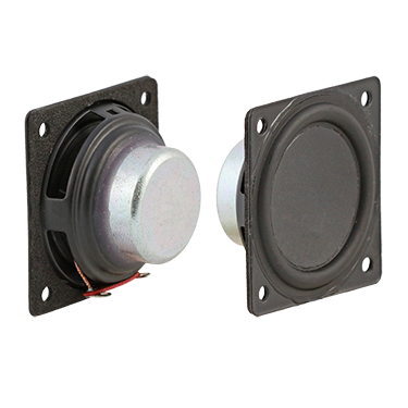 RS PRO 4Ω 3W Miniature Speaker, 42.5 x 42.5 x 21.6mm