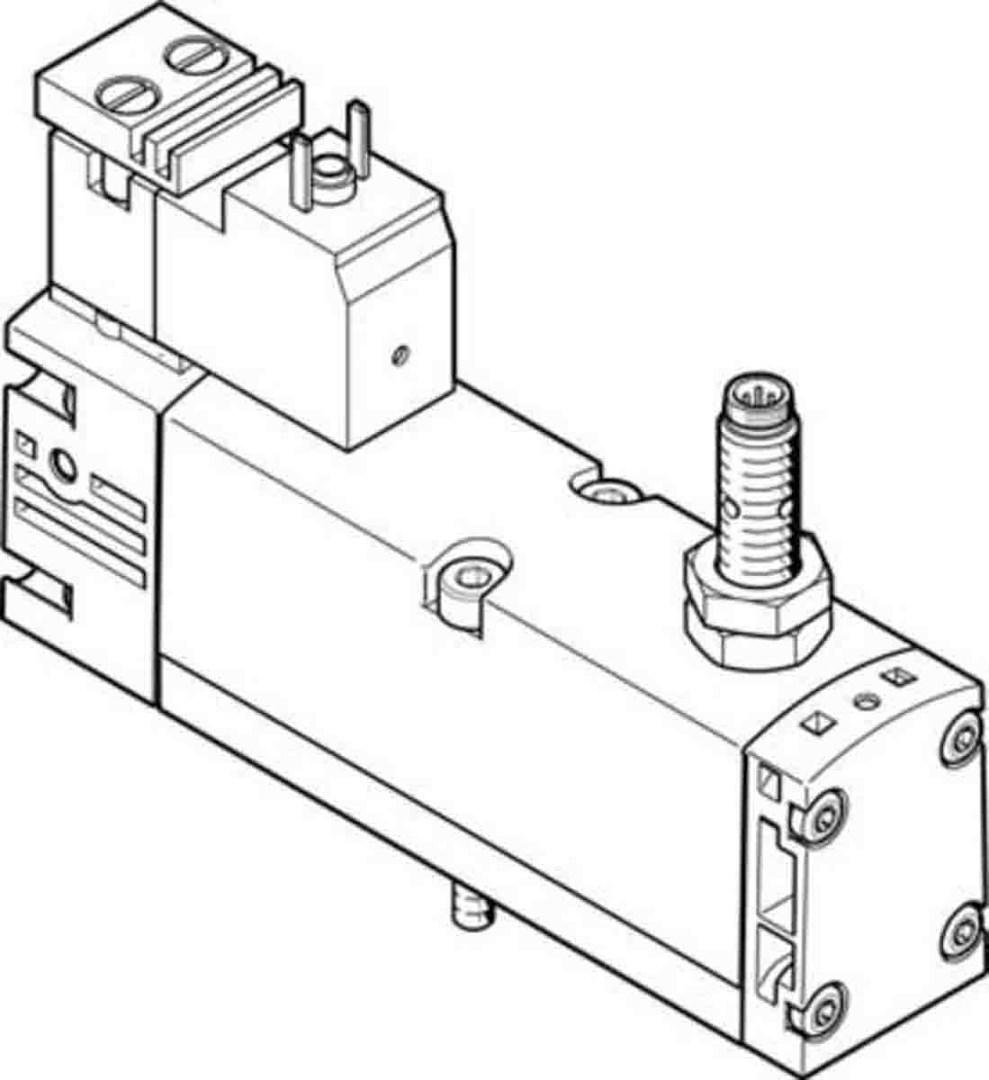 Festo 5/2 Monostable Solenoid Valve - Electrical G 1/4 VSVA Series, 560726