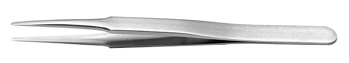 RS PRO 120 mm, Stainless Steel, Tweezers