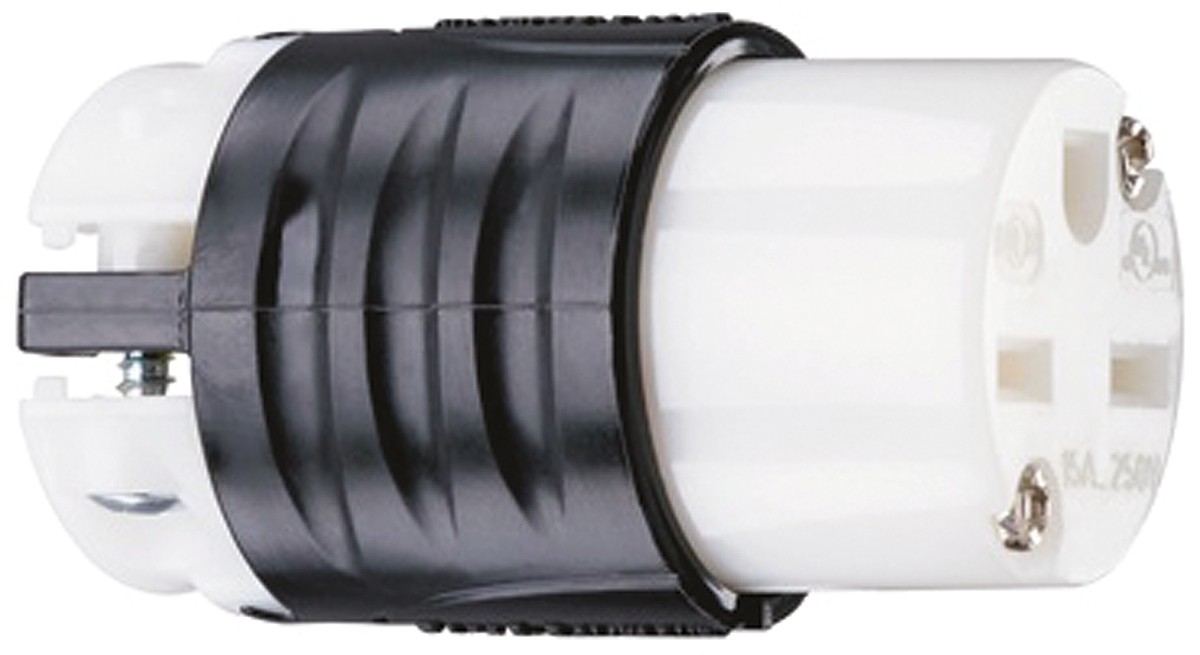 PASS & SEYMOUR USA Mains Sockets, 15A Black, White, Cable Mount Nylon Screw, 250 V