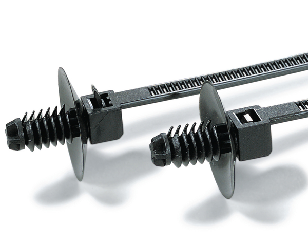 HellermannTyton Cable Tie, Releasable, 170mm x 5 mm, Black Polyamide 6.6 (PA66), Pk-500