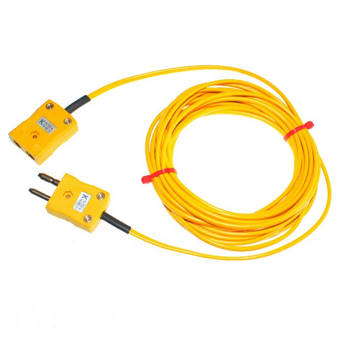 RS PRO Type K Thermocouple Cable/Wire Extension Lead, 3m, Unscreened, PVC Insulation, +105°C Max, 7/0.2mm