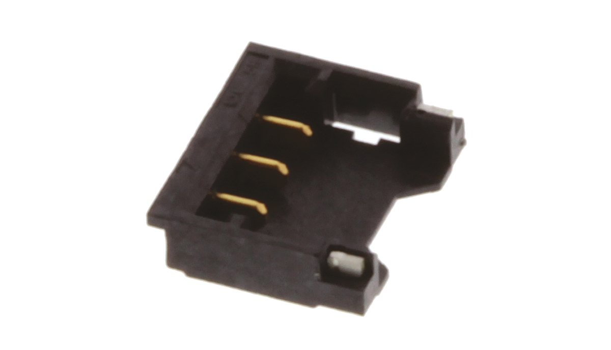 Molex Pico-Ezmate Series Straight Surface PCB Header, 3 Contact(s), 1.2 mm Pitch, 1 Row, Shrouded