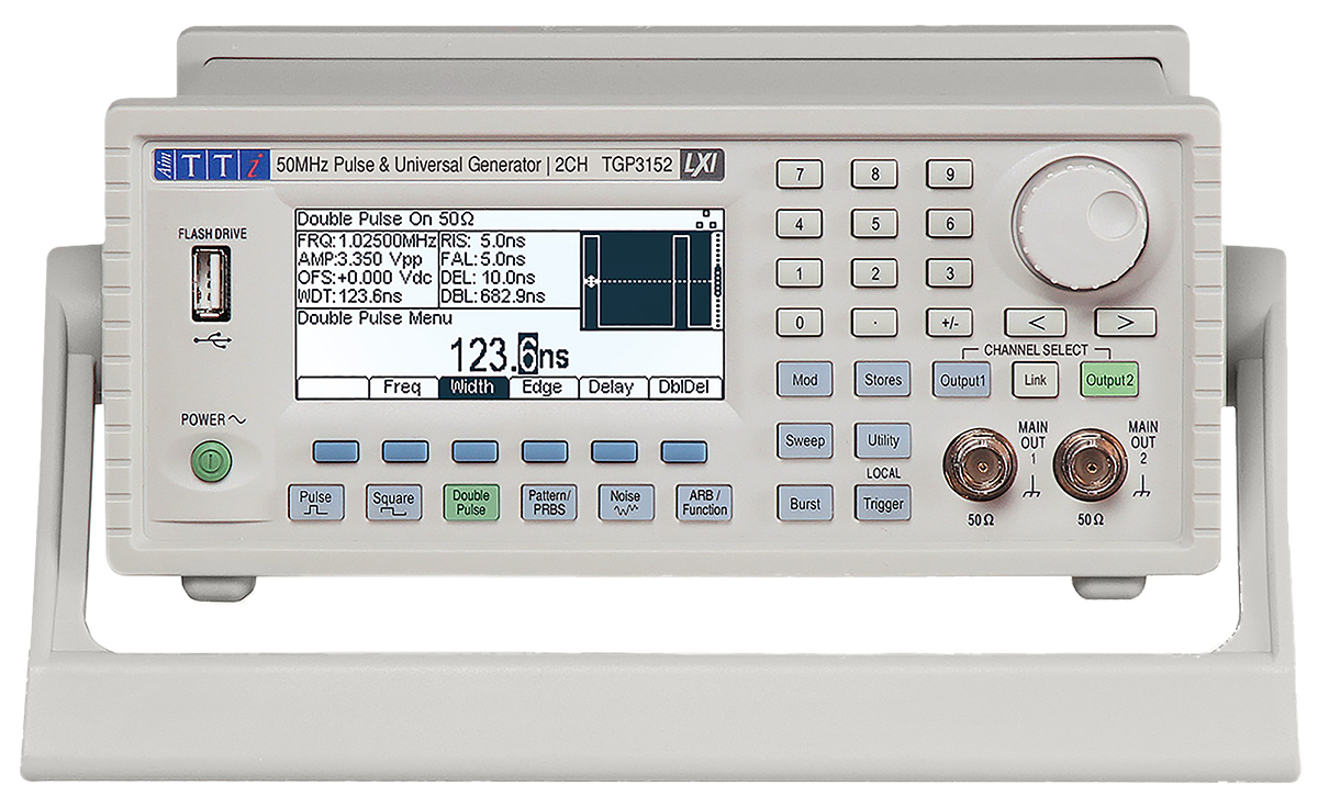 Aim-TTi TGP3152  Pulse Generator, 1 mHz min, 25 (Double Pulse) MHz, 50 (Pulse) MHz max