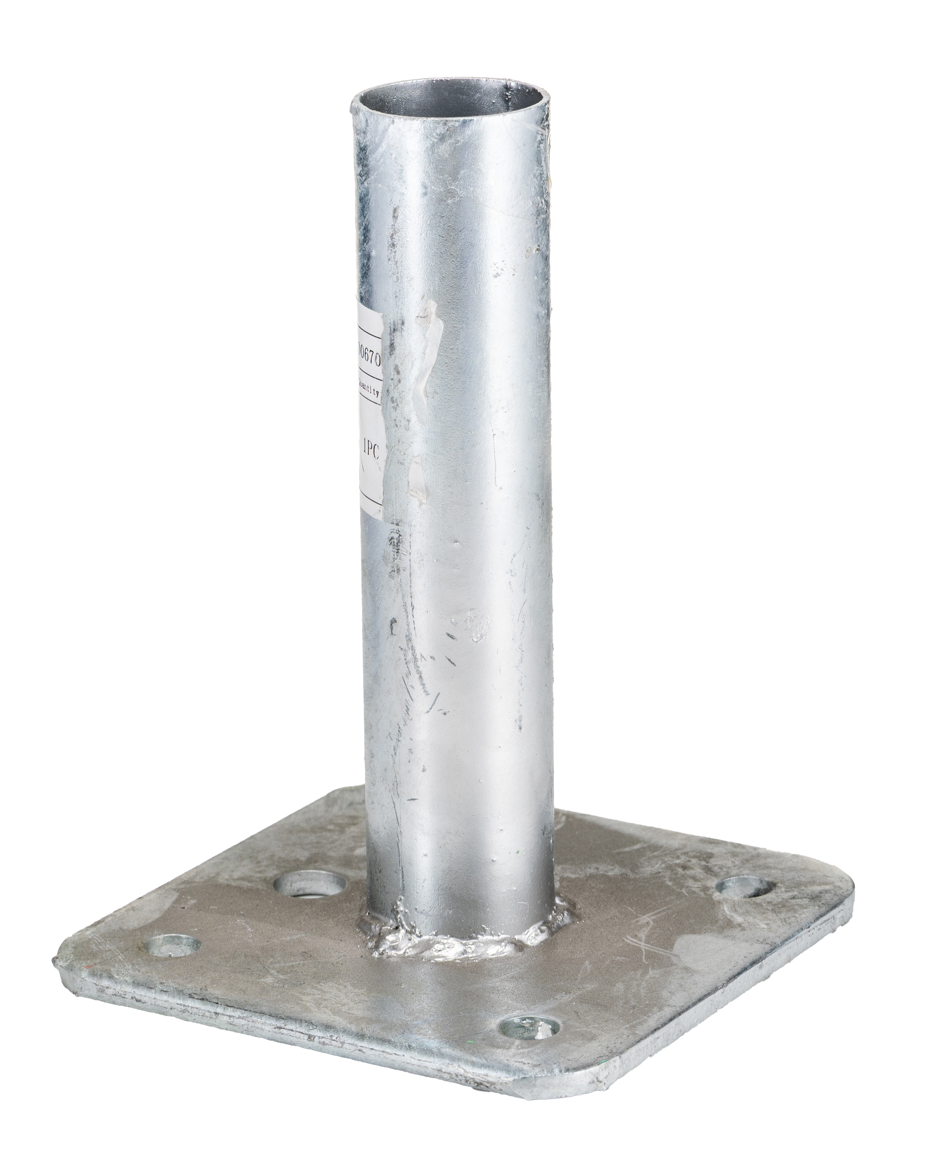 RS PRO Grey Galvanised Steel Barrier Base