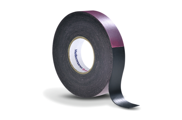 HellermannTyton Black Natural Rubber Electrical Tape, 19mm x 6.7m