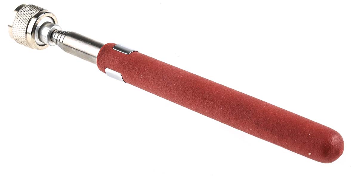 RS PRO 8lb Lift Capacity Magnetic, Telescopic Extendable Pick Up Tool, 762 mm Stainless Steel