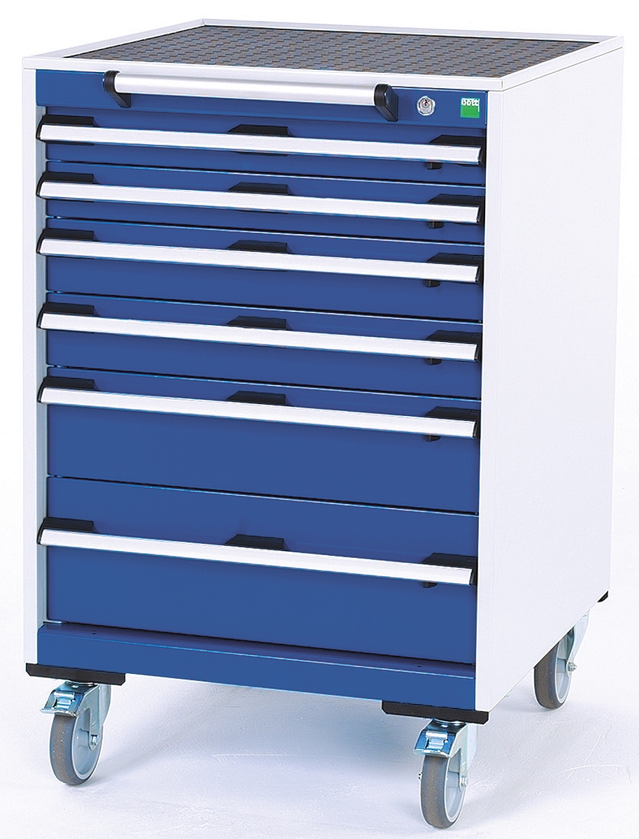 Bott Drawer Unit, 980mm x 650mm x 650mm, Blue, Grey