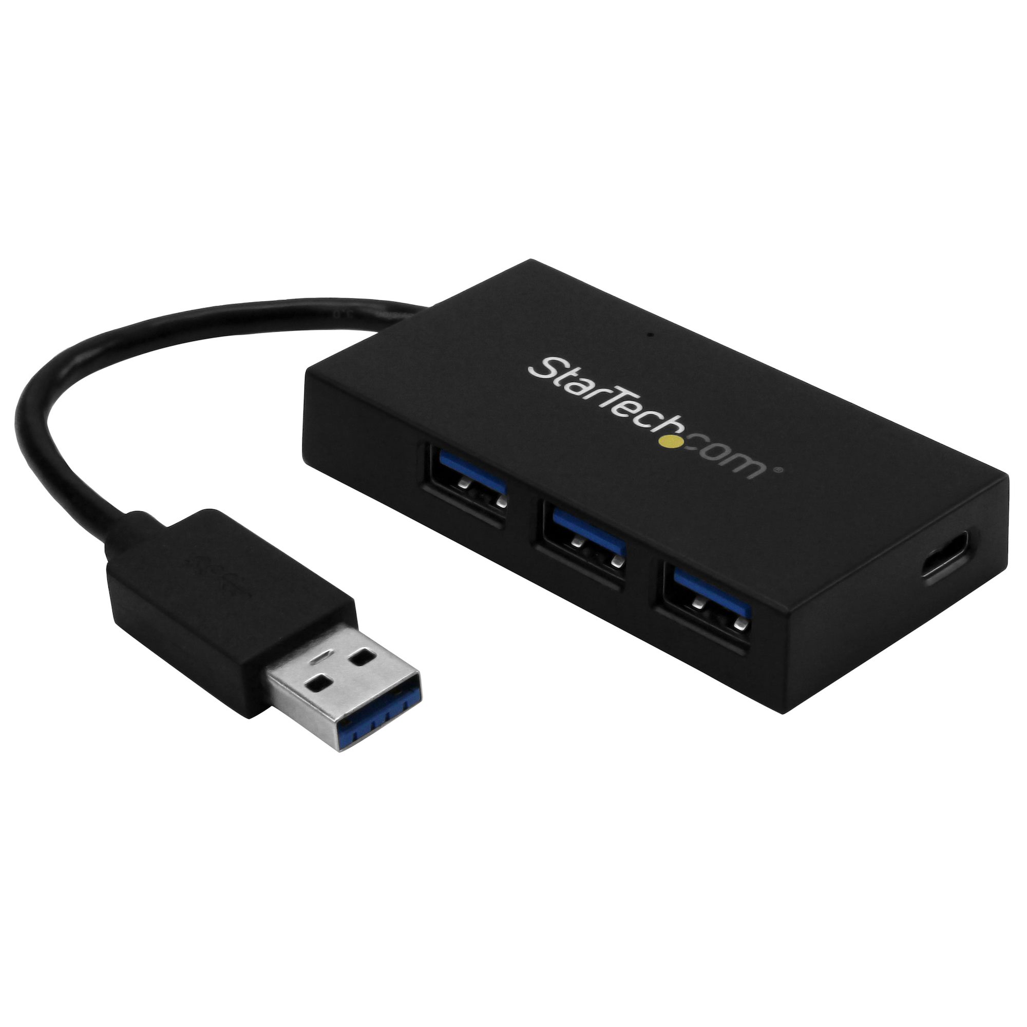 StarTech.com 4 Port USB 3.0 USB A, USB C  Hub, USB Bus Powered, 75 x 40 x 13mm