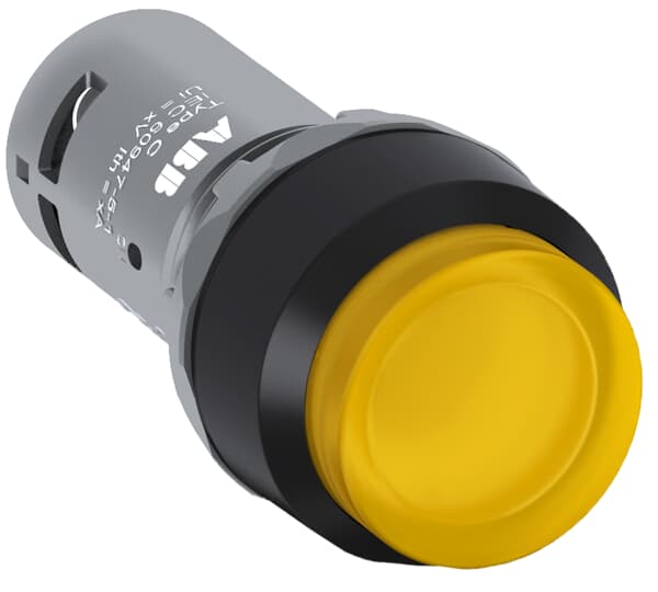 ABB CP4 Series Illuminated Push Button Complete Unit, 22.5mm Cutout, SPST