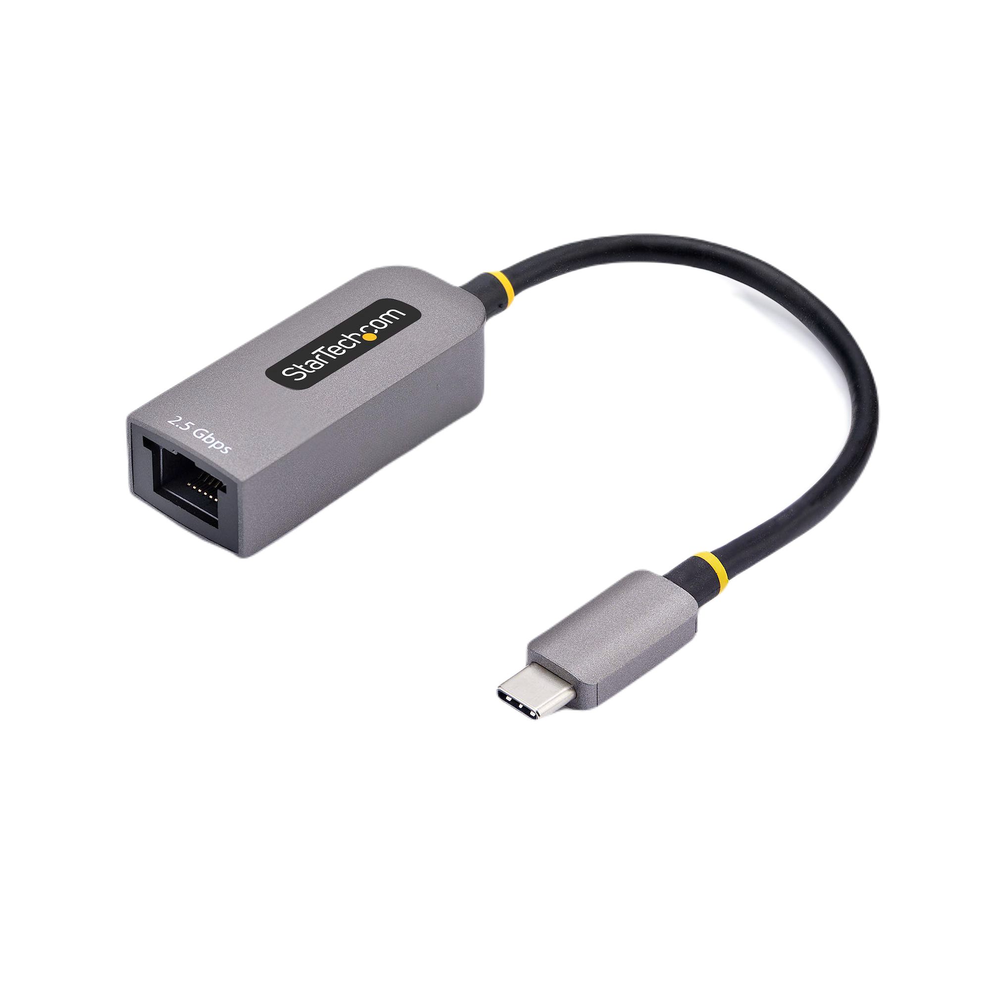 StarTech.com Port USB Ethernet Adapter USB 3.2 USB 3.2 Type-C to RJ45 100Mbit/s Network Speed