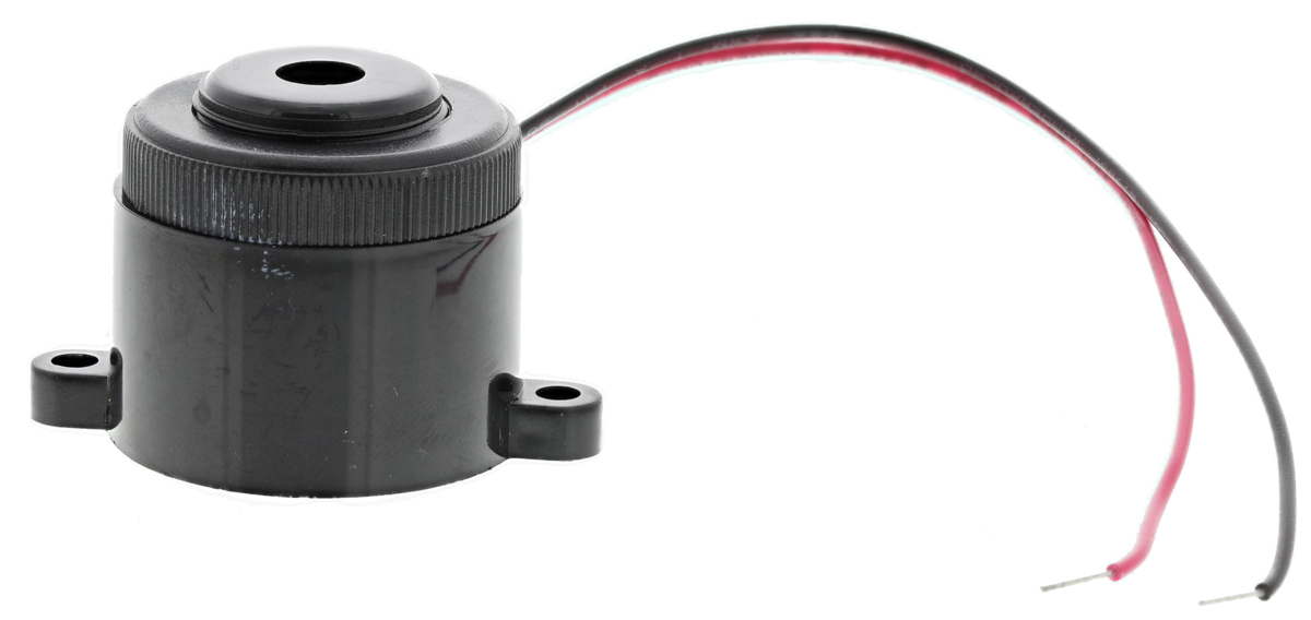 RS PRO 87dB Panel Mount Slow Pulse Internal Piezo Buzzer, 28 x 25.4mm, 4V dc Min, 28V dc Max