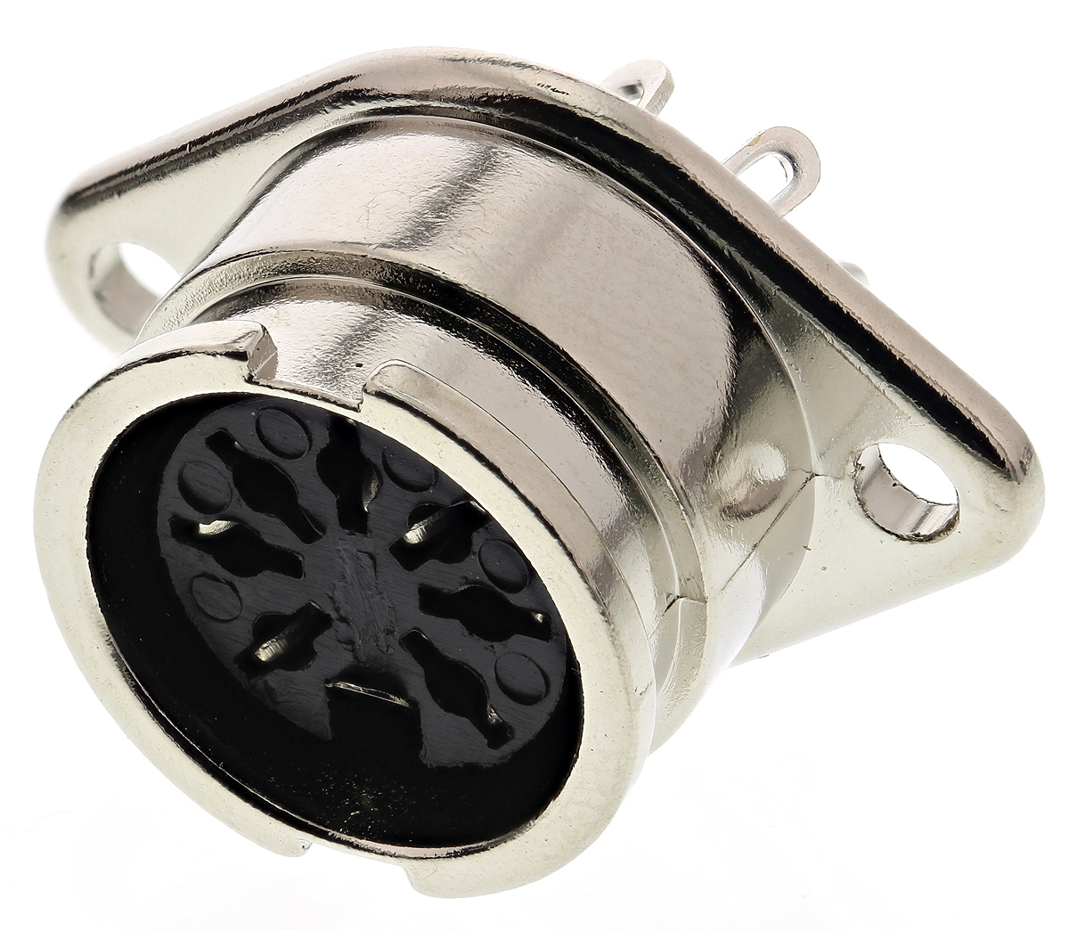 RS PRO 7 Pole Din Socket, 1A, 100 V ac, Bayonet, Female, Chassis Mount