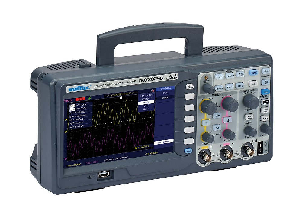 Metrix DOX 2000B Series, 100 MHz Benchtop Digital Oscilloscope Oscilloscope, 2