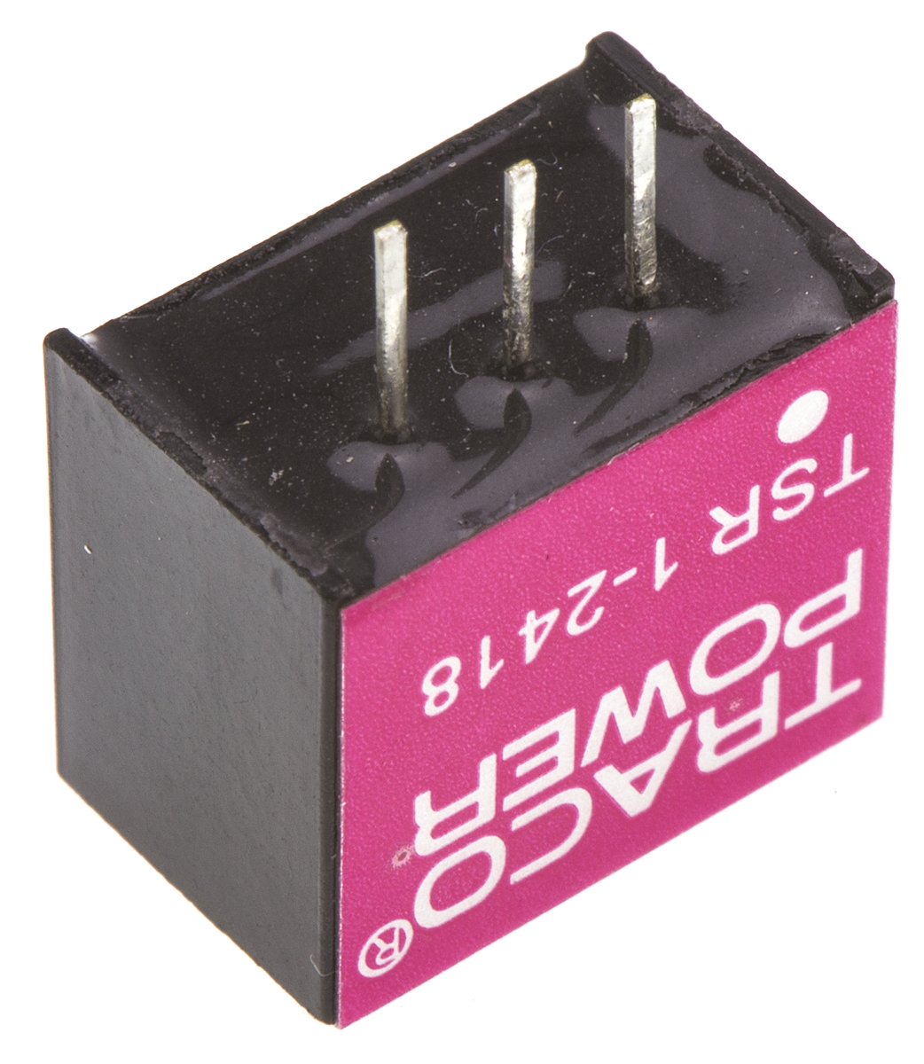 TRACOPOWER Switching Regulator, Through Hole, 1.8V dc Output Voltage, 4.6 → 36V dc Input Voltage, 1A Output