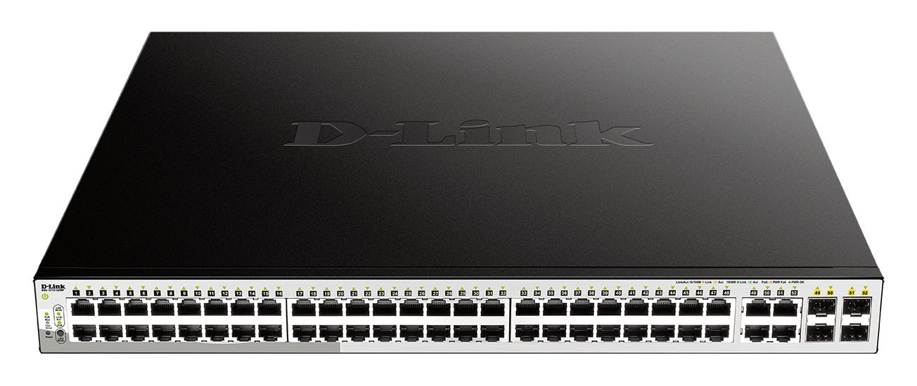 D-Link 52-Port Gigabit Smart Managed Max PoE Switch, Smart 52 Port Managed Switch With PoE