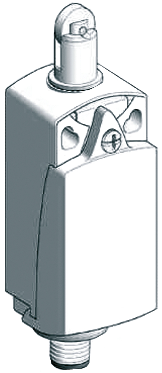 Telemecanique Sensors XCKP Series Roller Plunger Limit Switch, NO/NC, IP66, IP67, DPST, Plastic Housing, 250V ac Max,