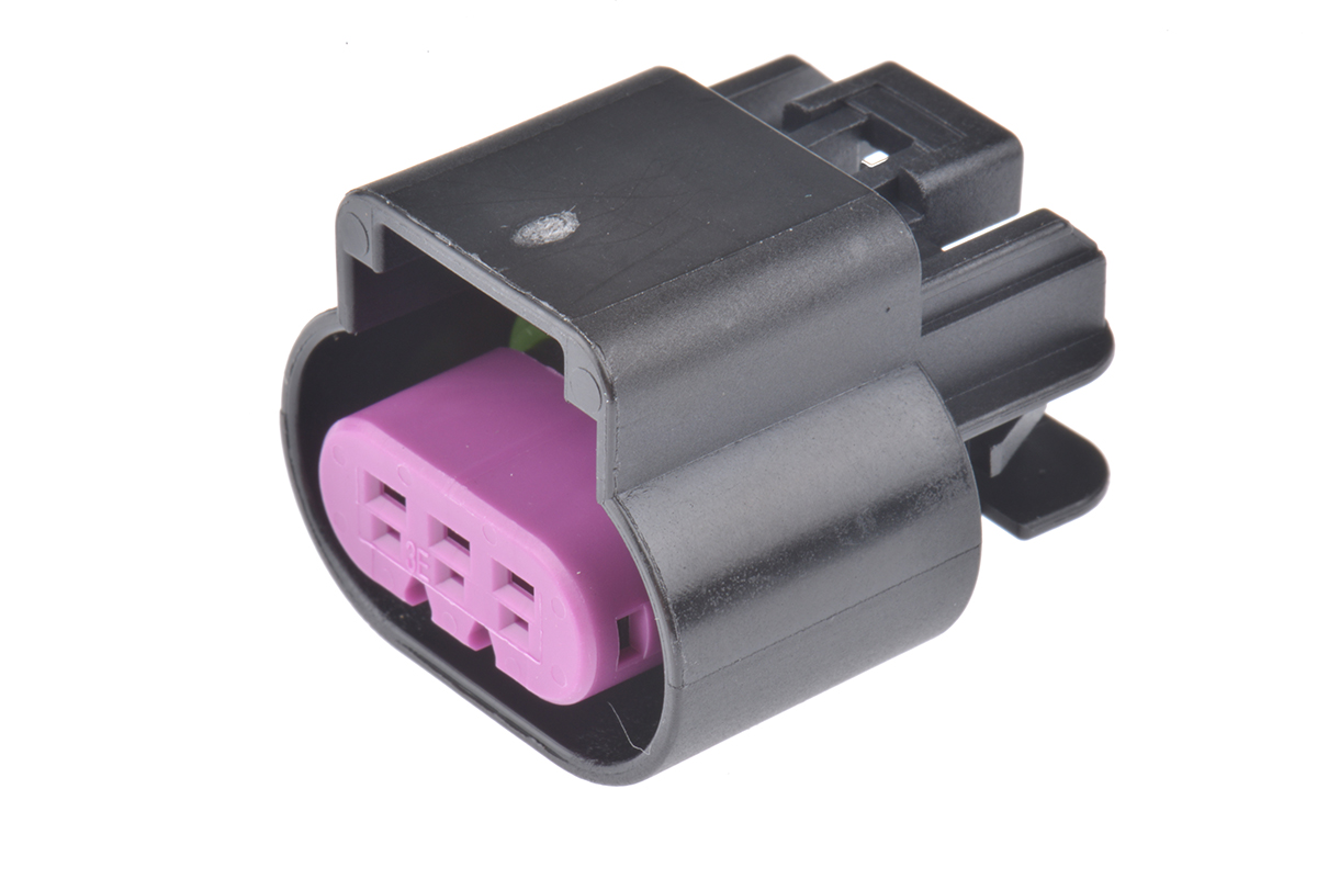 Delphi, GT 150 Automotive Connector Socket Black Cable Mount 3 Way, Crimp Termination 13519047
