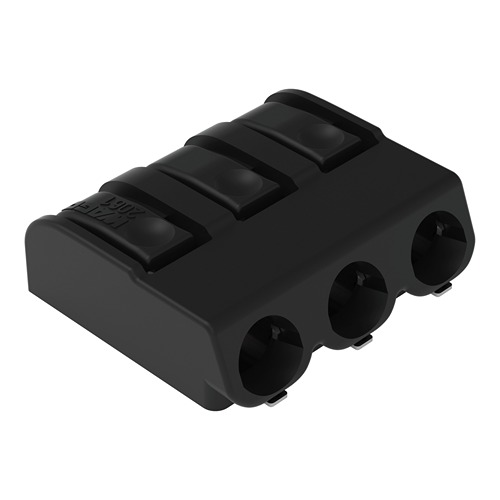 WAGO 2061 Series PCB Terminal Block, 3-Contact, 6mm Pitch, PCB Mount, 1-Row, Cage Clamp Termination