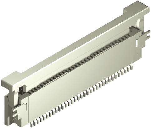 Molex, Easy-On, 54132 0.5mm Pitch 33 Way Right Angle Female FPC Connector, ZIF Bottom Contact